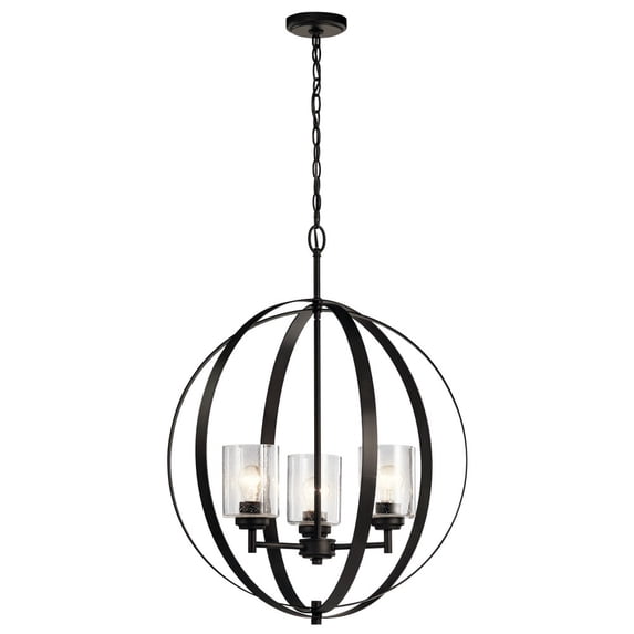 44034OZ Kichler Lighting Winslow - 3 Light Medium Round Chandelier - 30.75 Inches Tall by 24.5 Inches Wide-Olde Bronze Finish -Traditional