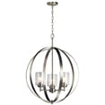 thumbnail image 1 of 44034NI Kichler Lighting Winslow - 3 Light Medium Round Chandelier - 30.75 Inches Tall by 24.5 Inches Wide-Brushed Nickel Finish    -Traditional, 1 of 3