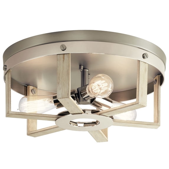 Kichler Lighting - Three Light Flush Mount - Flush Mount Light - Rustic