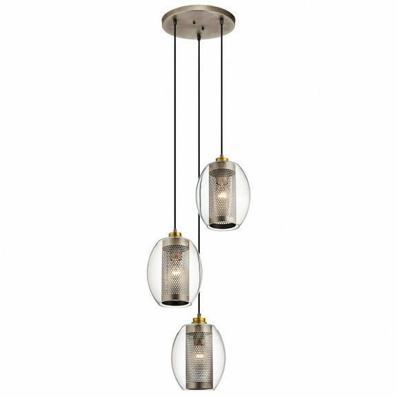 Kichler Lighting - Pendant - Asher - 3 Light Pendant - With Vintage Industrial