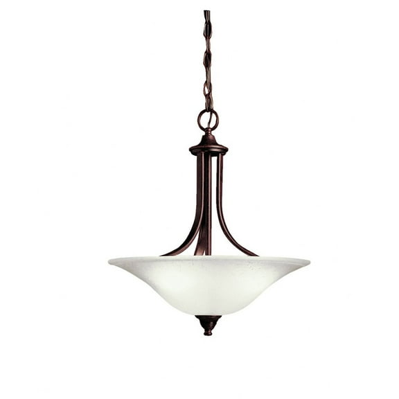 3502TZ Kichler Lighting Dover - 3 light Convertible Pendant - with Transitional inspirations - 19 inches tall by 17.75 inches wide-Tannery Bronze