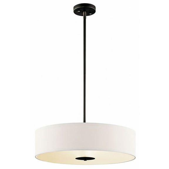 42121OZ Kichler Lighting 3 light Inverted Pendant - with Transitional inspirations - 5.5 inches tall by 20 inches wide-Olde Bronze Finish