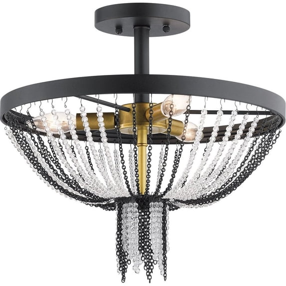 Kichler Lighting - Three Light Semi Flush Mount - Semi Flush Light - Alexia - 3