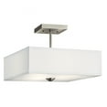 thumbnail image 1 of 43691NI Kichler Lighting Shailene - 3 Light Semi-Flush Mount - 14 inches wide-Brushed Nickel Finish, 1 of 5