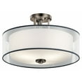 thumbnail image 1 of Kichler Lighting - Three Light Semi Flush Mount - Semi Flush Light - Tallie - 3, 1 of 2