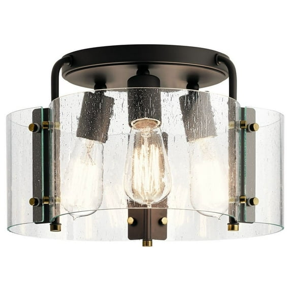 Kichler Lighting - Three Light Semi Flush Mount - Semi Flush Light - Thoreau - 3