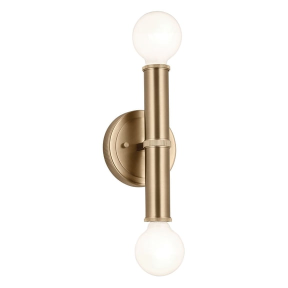 55159CPZ Kichler Lighting Torche - 2 Light Wall Sconce-9.75 Inches Tall and 5 Inches Wide-Champagne Bronze Finish