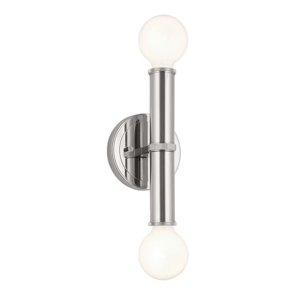 55159PN Kichler Lighting Torche - 2 Light Wall Sconce-9.75 Inches Tall and 5 Inches Wide-Polished Nickel Finish