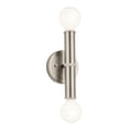 thumbnail image 1 of 55159NI Kichler Lighting Torche - 2 Light Wall Sconce-9.75 Inches Tall and 5 Inches Wide-Brushed Nickel Finish, 1 of 10