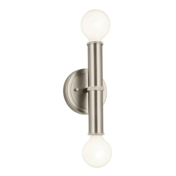 55159NI Kichler Lighting Torche - 2 Light Wall Sconce-9.75 Inches Tall and 5 Inches Wide-Brushed Nickel Finish