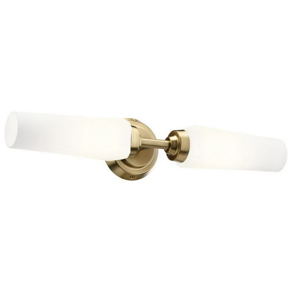 55074CPZ Kichler Lighting Truby - 2 Light Bath Vanity In Contemporary Style-4.5 Inches Tall and 20.75 Inches Wide-Champagne Bronze Finish