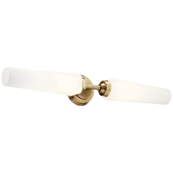 55075CPZ Kichler Lighting Truby - 2 Light Bath Vanity In Contemporary Style-4.5 Inches Tall and 25.75 Inches Wide-Champagne Bronze Finish