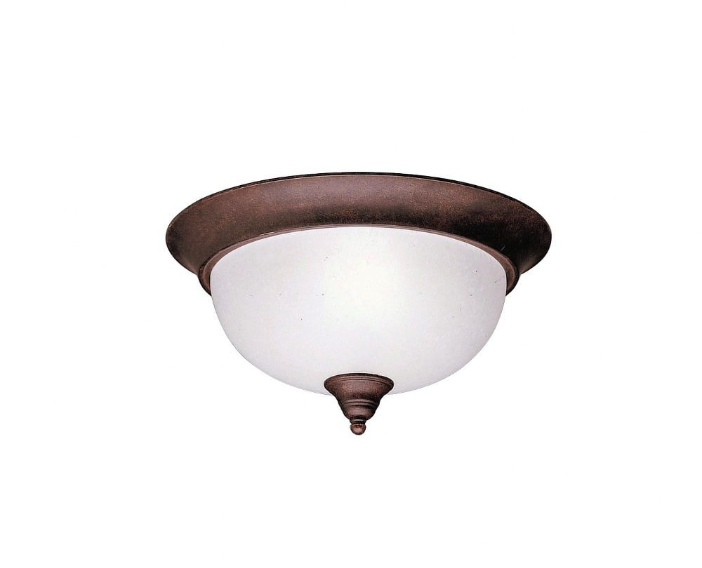 Kichler Dover 1 -Light 13.25-in Bronze Flush Mount Light