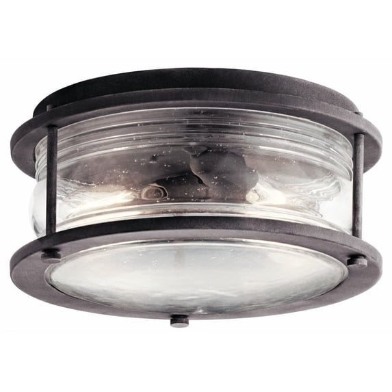 Kichler Lighting - Two Light Outdoor Ceiling Mount - Outdoor Flush & Semi Flush