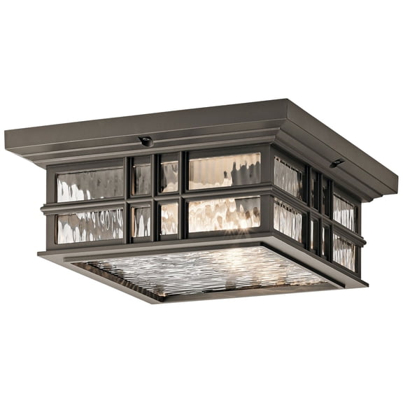 Kichler Lighting - Two Light Outdoor Ceiling Mount - Outdoor Flush & Semi Flush