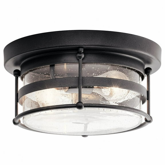 Kichler Lighting - Two Light Outdoor Ceiling Mount - Outdoor Flush & Semi Flush