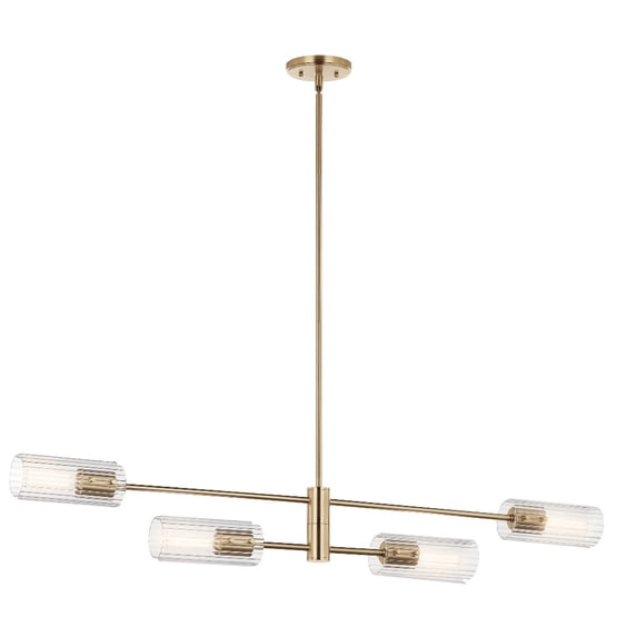 Kichler Lighting - Velestino - 4 Light Linear Chandelier-7 Inches Tall and 5.25
