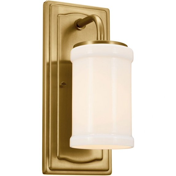 52454NBR Kichler Lighting Vetivene - 1 Light Wall Sconce In Homestead Style-12 Inches Tall and 6.25 Inches Wide-Natural Brass Finish