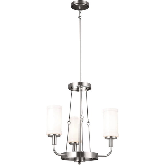 3 Light Mini Chandelier In Homestead Style-21 Inches Tall And 19.75 Inches Wide-Classic Pewter Finish    -Traditional Installation Kichler Lighting