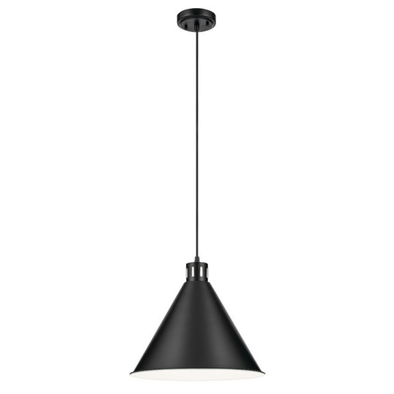 52177BK Kichler Lighting Zailey - 1 Light Pendant-14.25 Inches Tall and 16 Inches Wide-Black Finish
