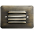 thumbnail image 1 of Kichler Louvered 5"W Centennial Brass 2700K LED Step Light, 1 of 3