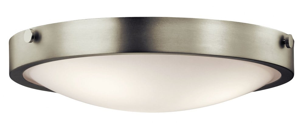 Lytham Brushed Nickel 17.5" Transitional Dome Ceiling Light