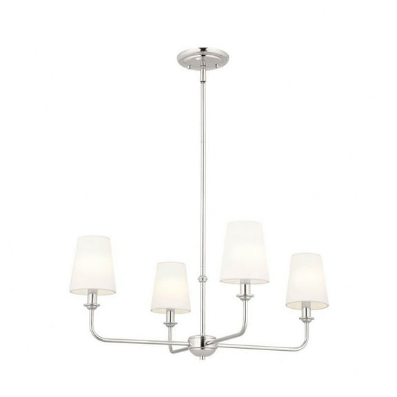Kichler Pallas 25" Wide 4-Light Nickel Traditional Chandelier