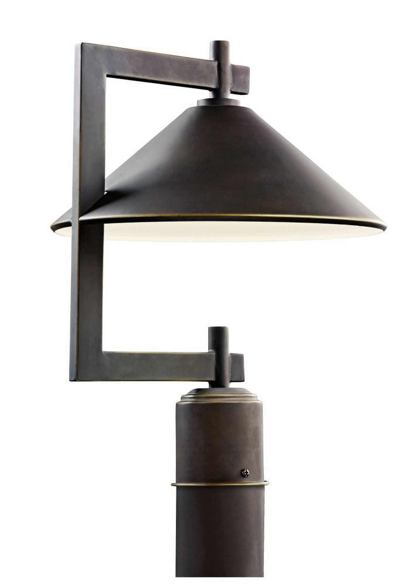 Kichler Ripley 16" High Industrial Bronze Dark Sky Outdoor Post Light