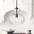 thumbnail image 1 of Kichler Riviera 11 1/2" Wide Olde Bronze Fluted Glass Mini Pendant, 1 of 3