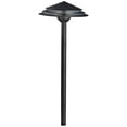 thumbnail image 1 of Kichler Round Tiered 21" High Black 3000K LED Path Light, 1 of 2