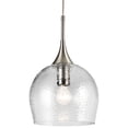 thumbnail image 1 of Kichler Sloane 10 1/2" Wide Brushed Nickel Mini Pendant, 1 of 2