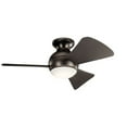 thumbnail image 1 of Kichler Sola 34" Olde Bronze Integrated LED Flush Mount Outdoor Ceiling Fan with Wall Control, 1 of 9