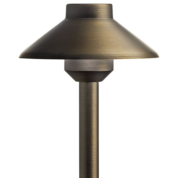 Kichler Stepped Dome 22 1/2"H Centennial Brass 2700K LED Path Light