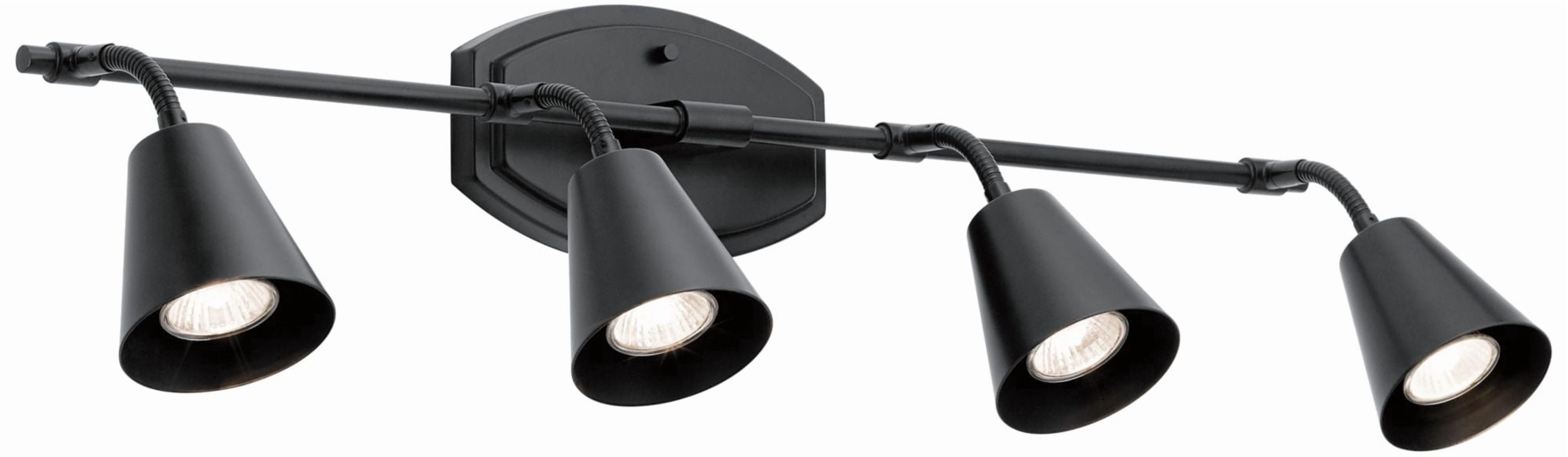 Kichler Sylvia 4-Light Black Track Fixture