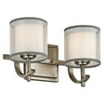 thumbnail image 1 of 45450AP-Kichler Lighting-Tallie - 2 Light Swing Arm Bath Vanity Approved for Damp Locations - with Transitional inspirations - 7.5 inches tall by 12.5, 1 of 2