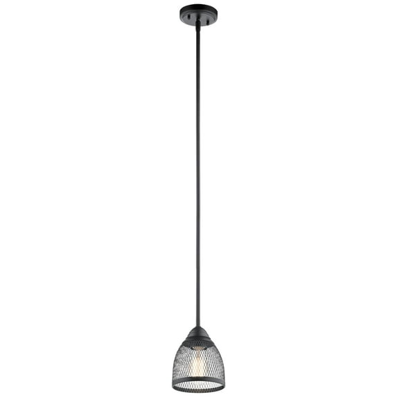 Kichler Voclain 7.75" Mini Pendant in Black