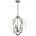 thumbnail image 1 of Kichler Voleta 16 1/2"W Brushed Nickel 3-Light Foyer Pendant, 1 of 7