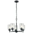thumbnail image 1 of Kichler Winslow 5 Light Black Contemporary Chandelier with Clear Seeded Glass, 1 of 11