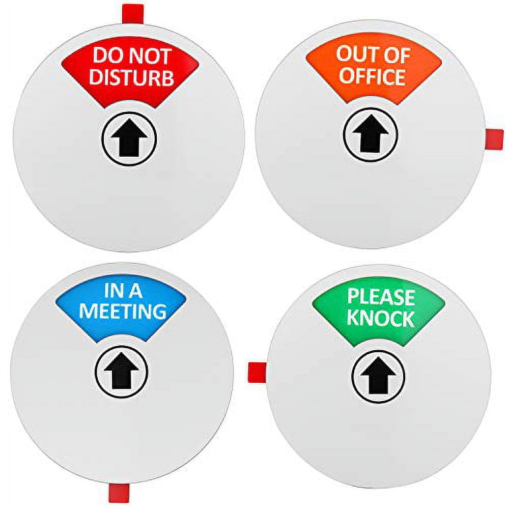 Kichwit Privacy Sign, Do Not Disturb Sign, Out of Office Sign, Please