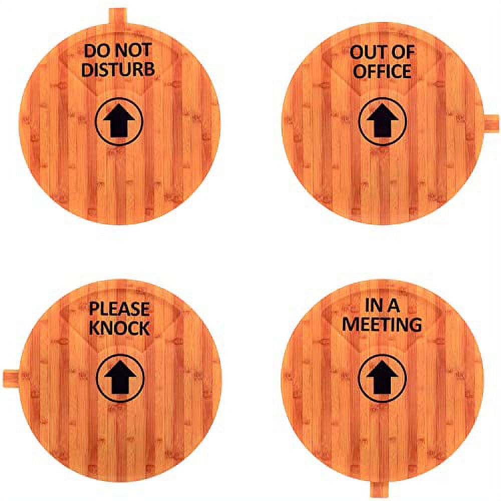 Kichwit Privacy Sign, Do Not Disturb Sign, Out of Office Sign, Please