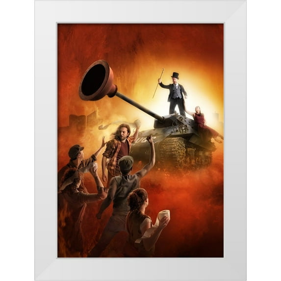 Kiciak, Christophe 11x14 White Modern Wood Framed Museum Art Print Titled - Urinetown