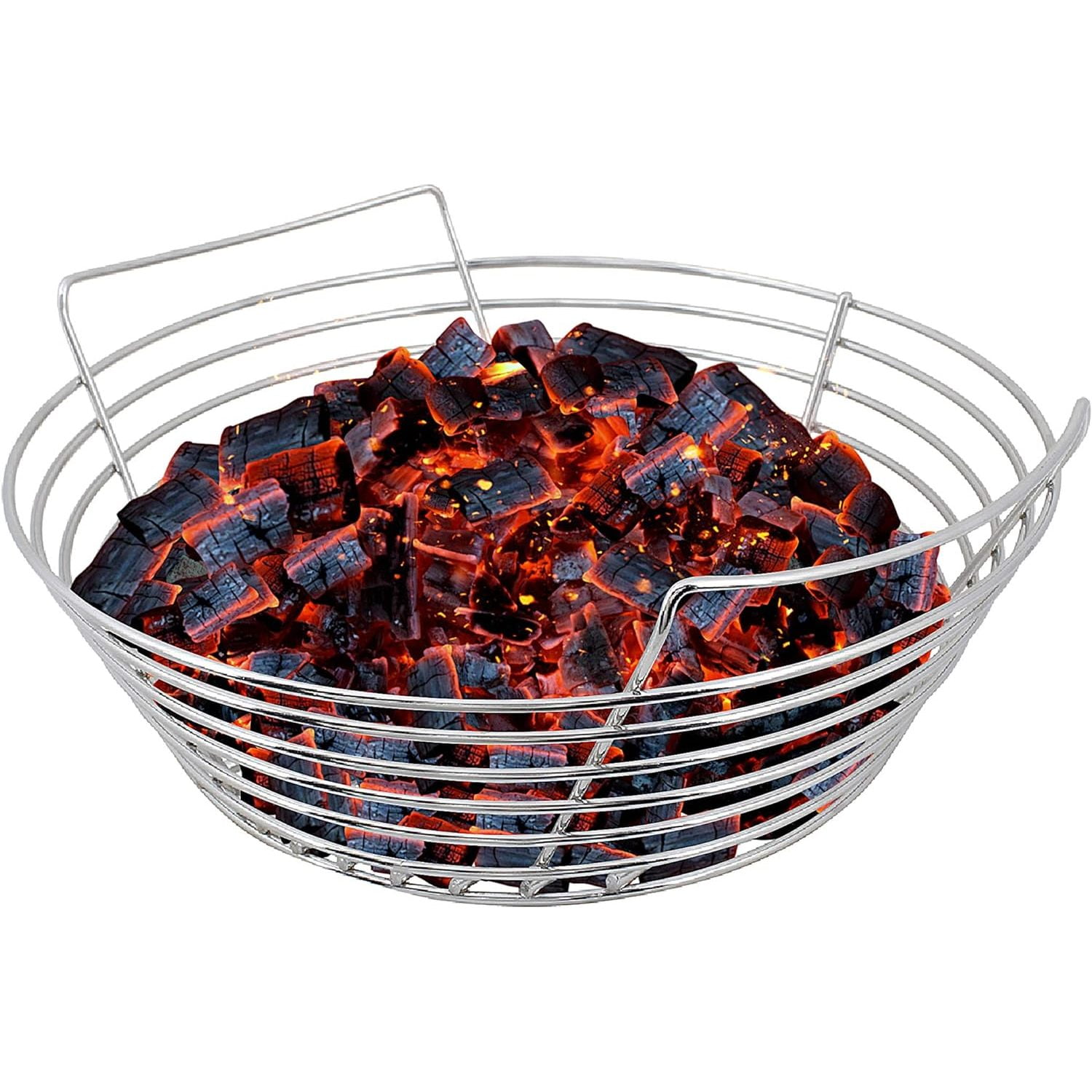 Kick Ash Basket Stainless Steel Charcoal Ash Basket, Fits Vision, Pit