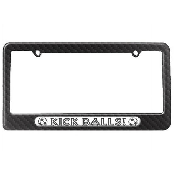 Kick Balls - Soccer - Sports License Plate Frame