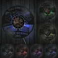 thumbnail image 1 of Kick Boxing Gym Decor Clock Boxing Gloves Punching Bag Infighters Vinyl Record Wall Clock Fighting Sports Boxers Scrappers Gift, 1 of 8