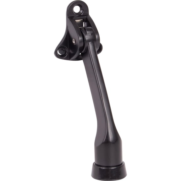Kick-Down Door Stop, 4 Inches, Matte Black by Stone Harbor Hardware