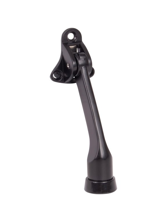 Kick-Down Door Stop, 4 Inches, Matte Black by Stone Harbor Hardware