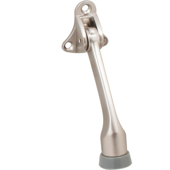 Kick-Down Door Stop, 4 Inches, Satin Nickel by Stone Harbor Hardware