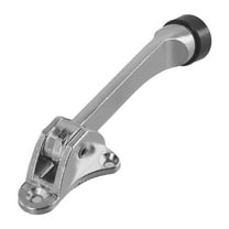 Kick Down Door Stopper Zinc Alloy Foot-Operated Lever Door Stop Non-Slip Rubber