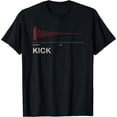 thumbnail image 1 of Kick Drum - DAW Producer Transient & Tail T-Shirt Black 2X-Large, 1 of 4