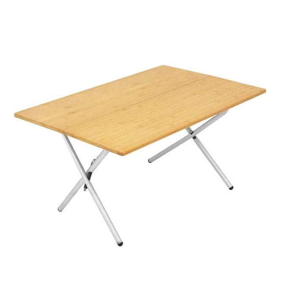 Kick It Bi-Fold Camp Table - Wood Base & Storage Bag